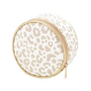 NEW VIV & LOU women's jewelry case in light leopard